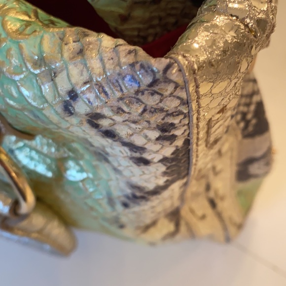 Jenrigo Snake Embossed Tote Shoulder Bag Purse - Picture 3 of 16